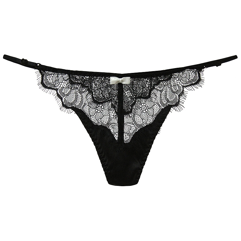 Buy Flocked Mesh Thong Panty - Order Panties online 5000009651