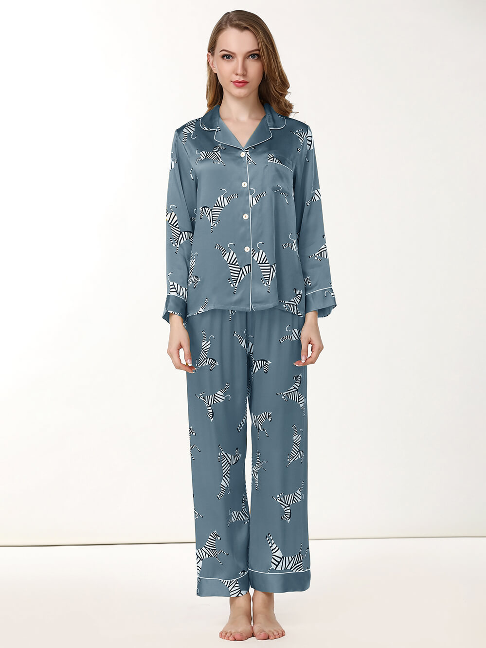100% Pure Mulberry Silk Pajamas for Women
