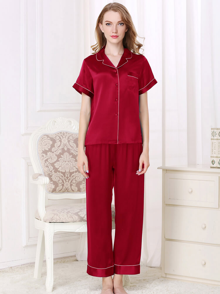 19 Momme Comfortable Loose Silk Pajama Shorts Set For Women [FS217] -  $159.00 : FreedomSilk, Best Silk Pillowcases, Silk Sheets, Silk Pajamas For  Women, Silk Nightgowns Online Store