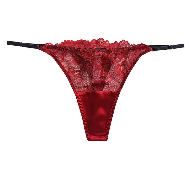Lace and Mesh Silk Thong Panty [FST03] - $32.99 : FreedomSilk, Best ...