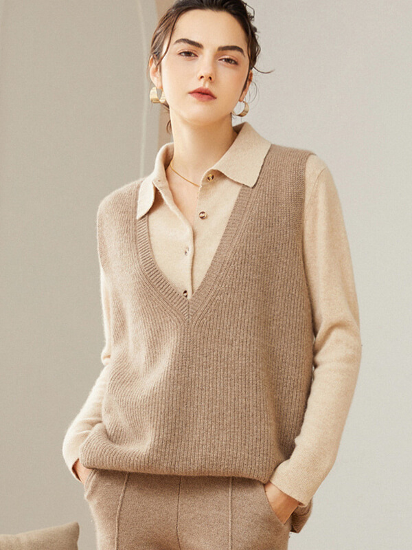 Louis Vuitton Black sleeveless cashmere-silk blend sweater vest - size M  Viscose ref.987138 - Joli Closet