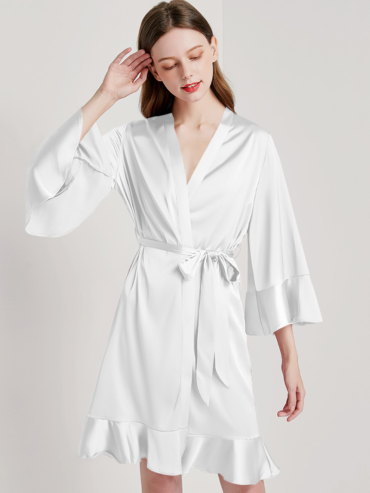 19 Momme Short Sleeve Silk Nightgown with Soft Lace Trim [FS095] - $149.00  : FreedomSilk, Best Silk Pillowcases, Silk Sheets, Silk Pajamas For Women, Silk  Nightgowns Online Store