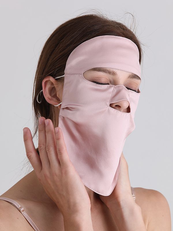 Skin Care Pure Mulberry Silk Face Mask Sun Protection [FSAC004
