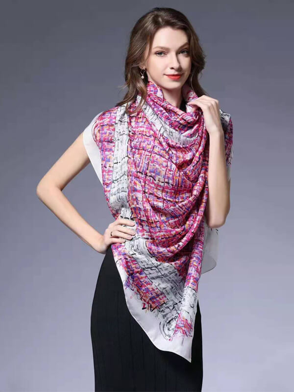 silk scarf womens