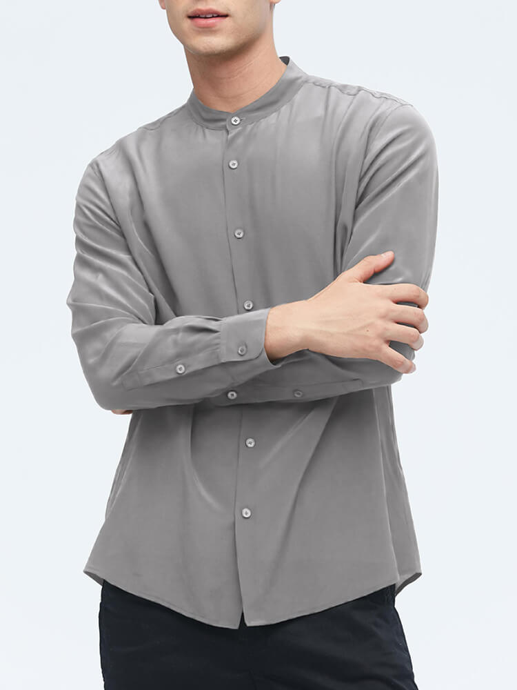 Men's Mandarin Collar Shirts
