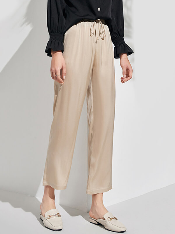 Summer Washable Women Long Silk Pants [SC013] - $129.99