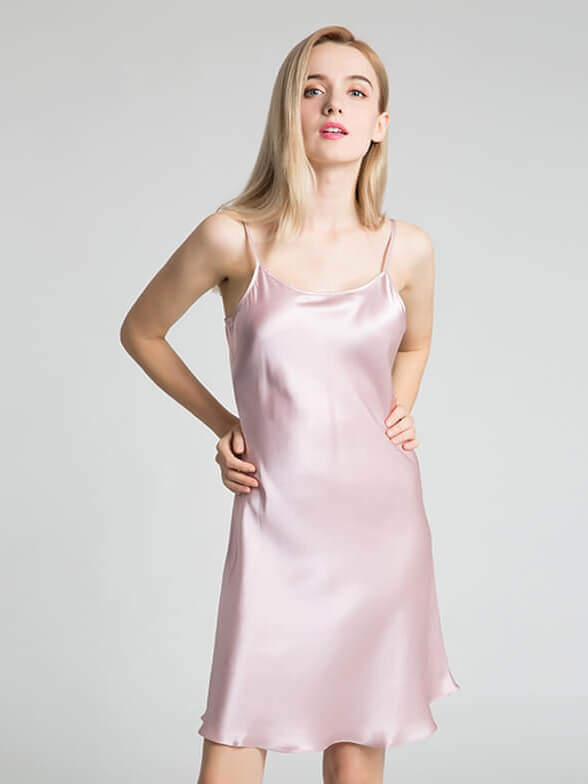 22 Momme Classic Round Neck Silk Nightgown [FS012] - $129.00 : Freedomsilk