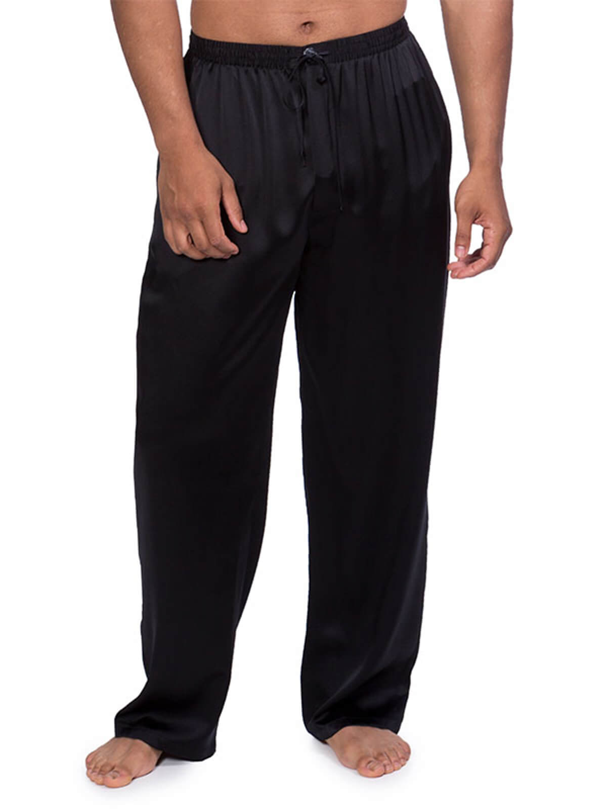 19 Momme Mens Comfortable Long Silk Pajama Pants With Drawstring [FS025 ...