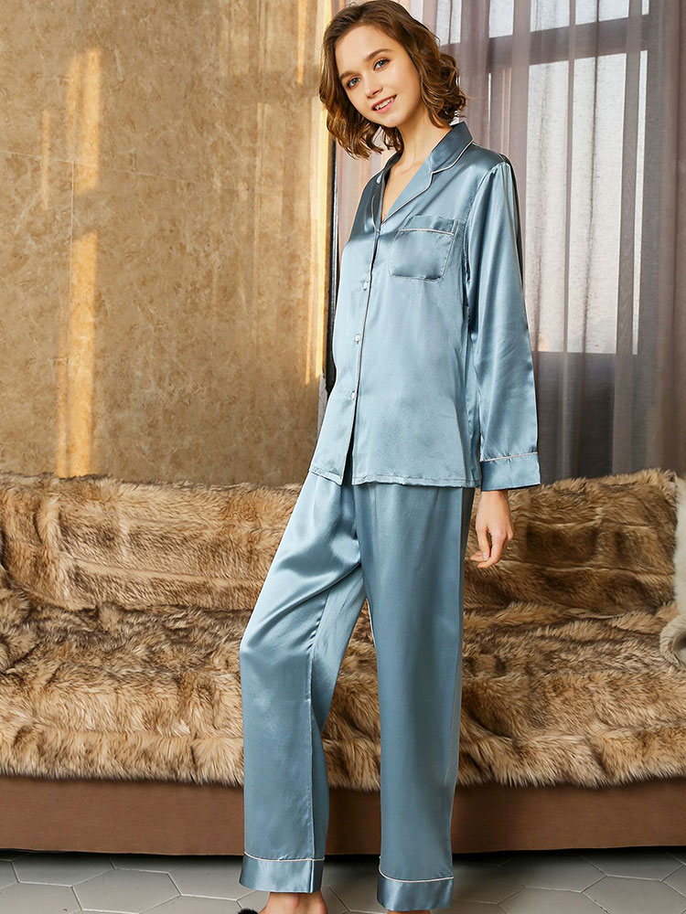 Short Sleeved Silk Pajama Set For Mens Print Luxury Best Silk Loungewear