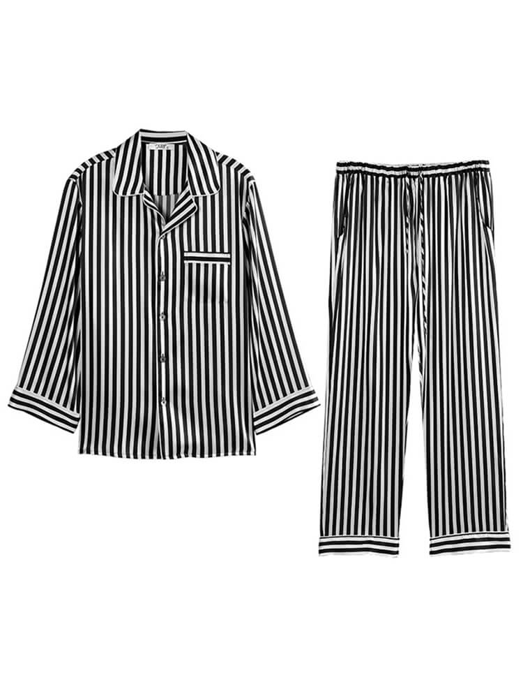 Louis Vuitton MENS Pajama Set - White LV Pattern Silk / Cotton
