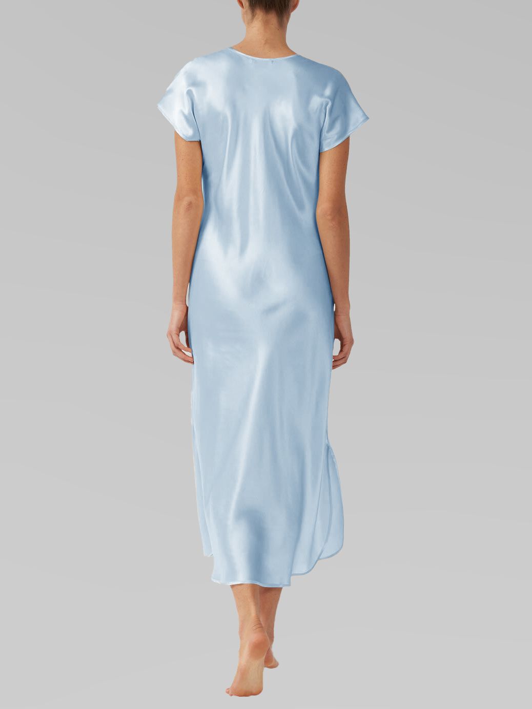 19 Momme Women Basic Long Comfortable Silk Nightgown [FS236