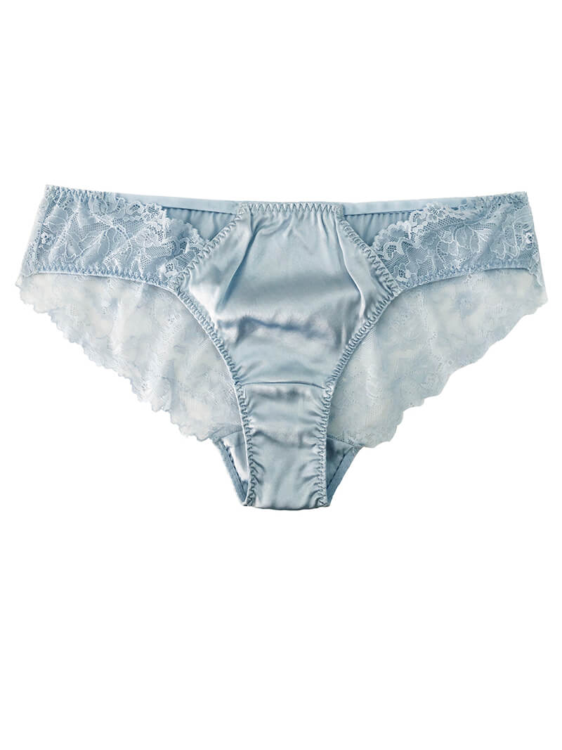 Pure Silk Knickers with Lace