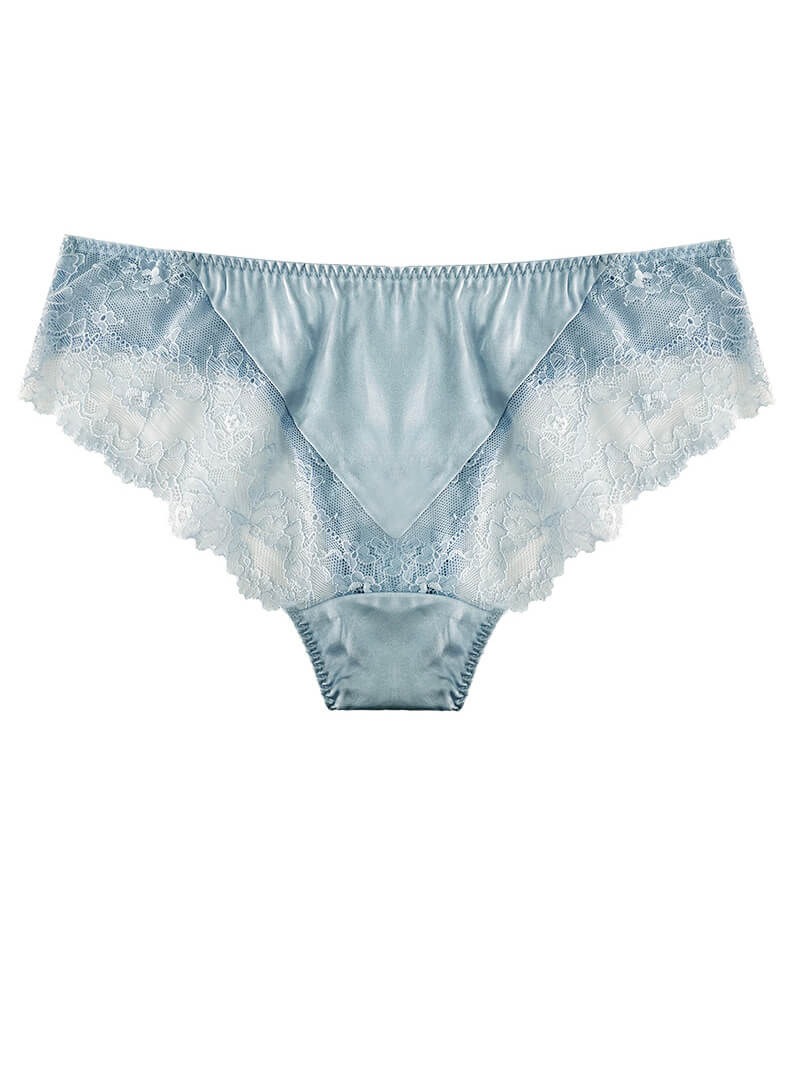 Soft Silk Underwear With Lace