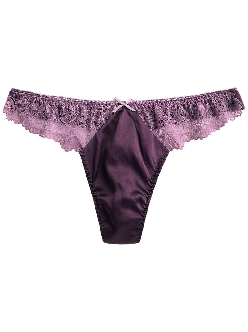 Silk Lace G-string Panties