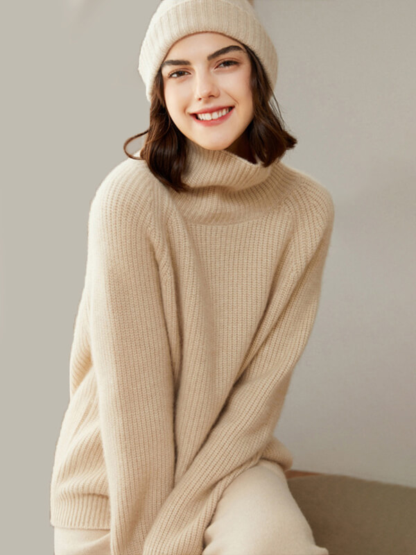 Women's Ribbed 100% Cashmere Turtleneck Sweater [CS026] - $349.00 :  FreedomSilk, Best Silk Pillowcases, Silk Sheets, Silk Pajamas For Women,  Silk Nightgowns Online Store