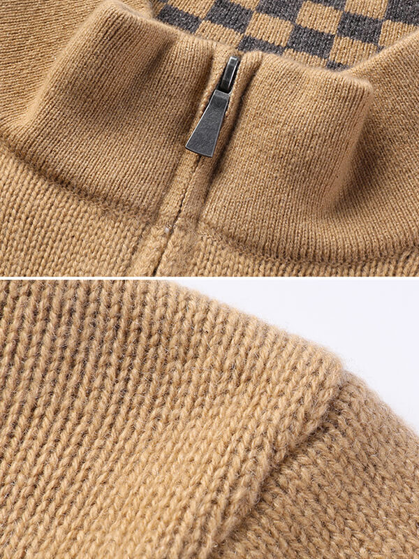 Men's Luxuriously Soft and Warm Half-Zip Cashmere Sweater