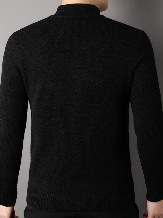 Men's Luxuriously Soft and Warm Half-Zip Cashmere Sweater