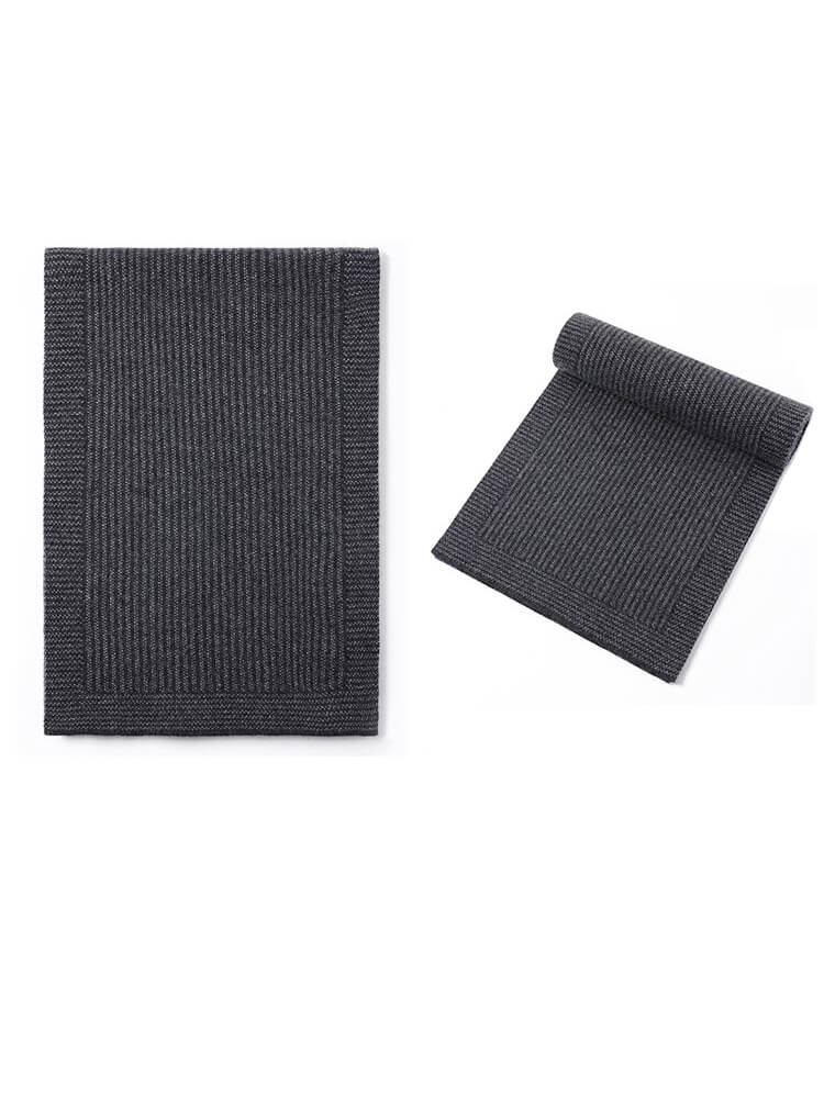 Men's Jacquard Long Cashmere Scarf