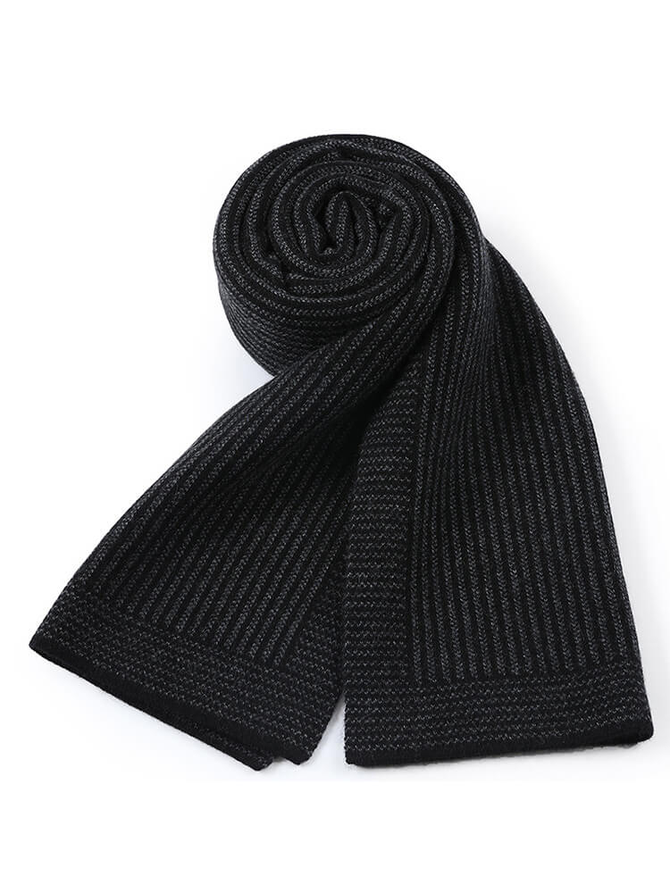 Men's Jacquard Long Cashmere Scarf