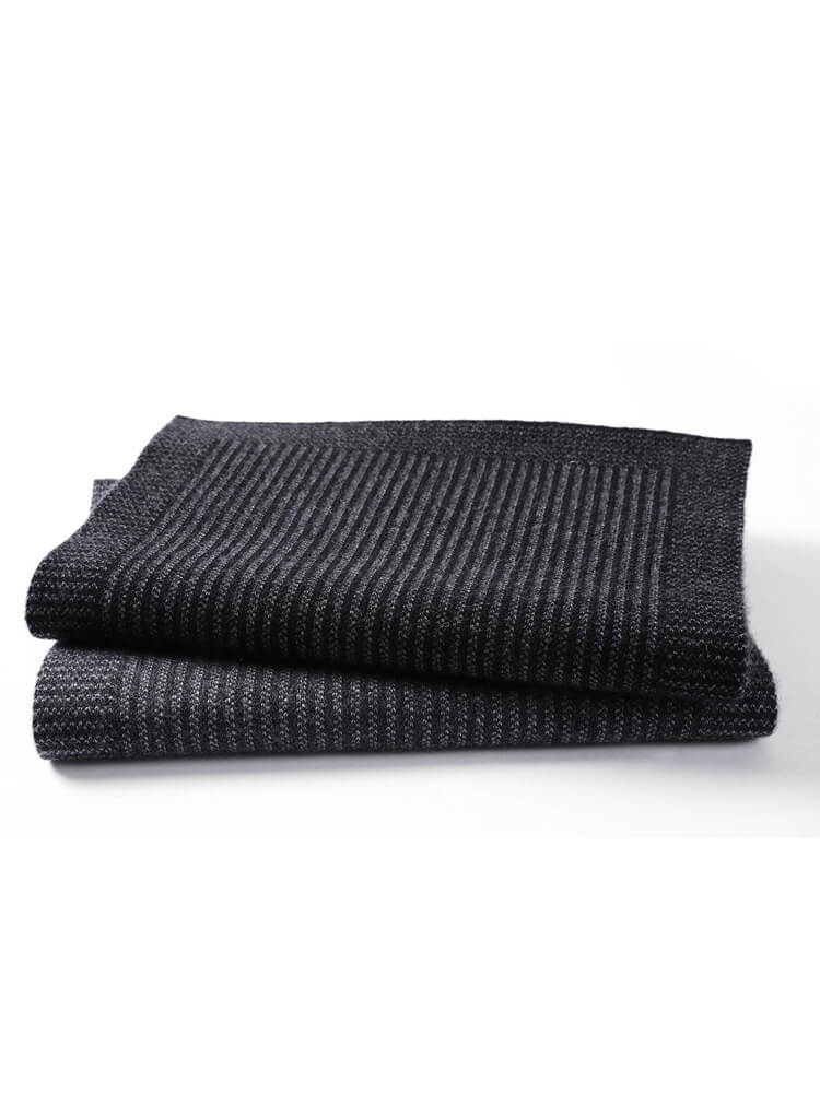 Men's Jacquard Long Cashmere Scarf